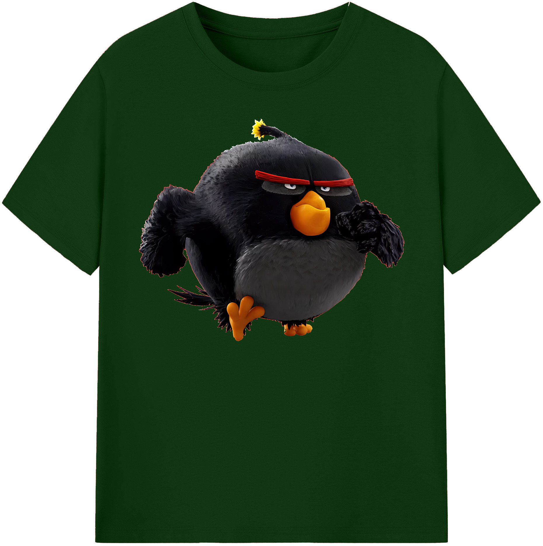 （画像用） Angry Birds アングリーバード 綿100％半袖Tシャツ（フロントプリント）